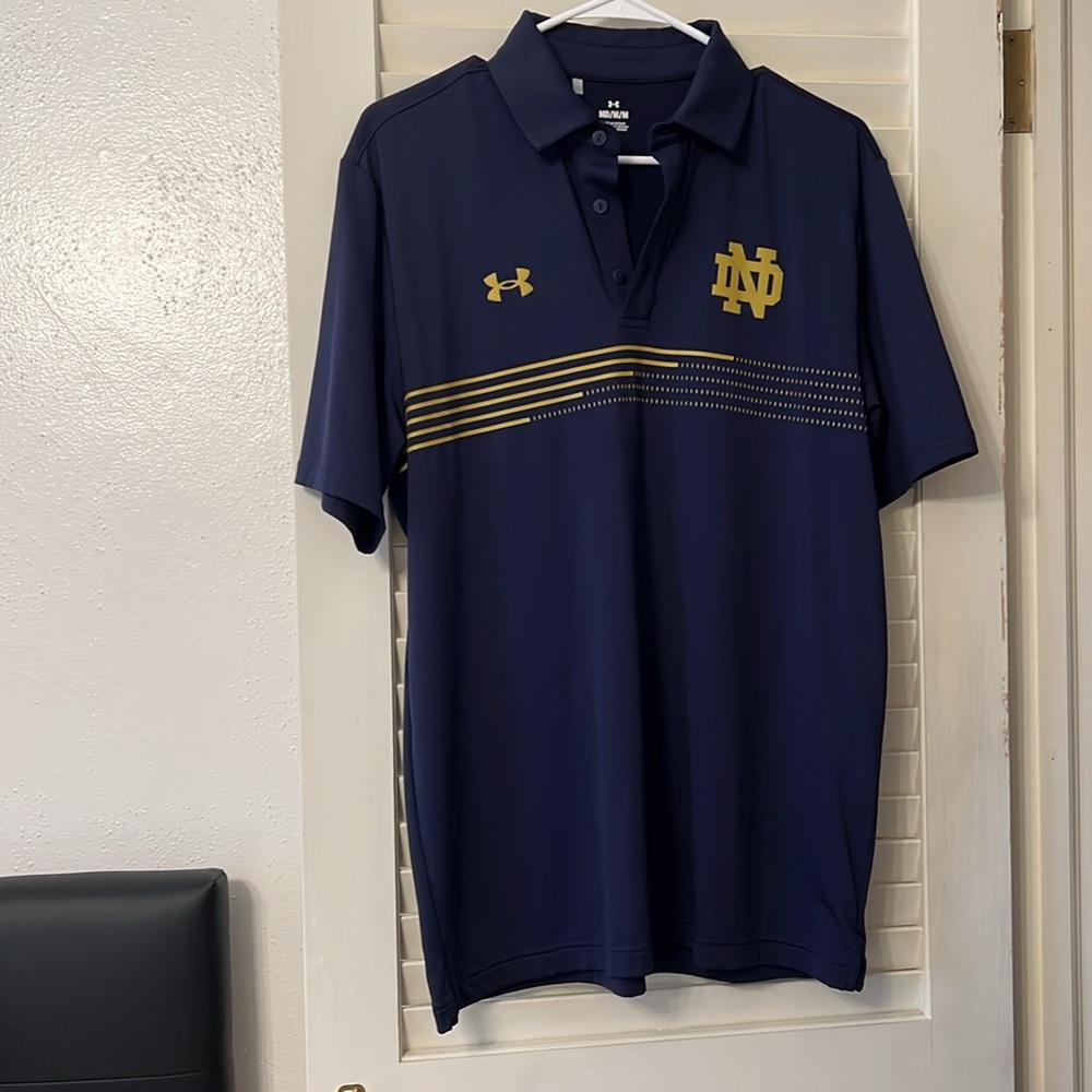 Navy Men’s Under Armour Notre Dame Polo